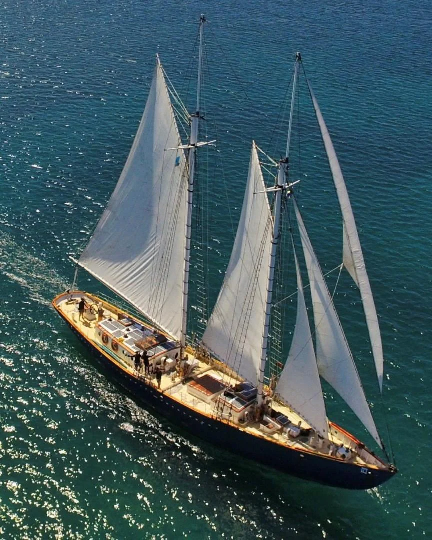 a sailboat on the water aboard SCHOONER RUTH Yacht for Sale