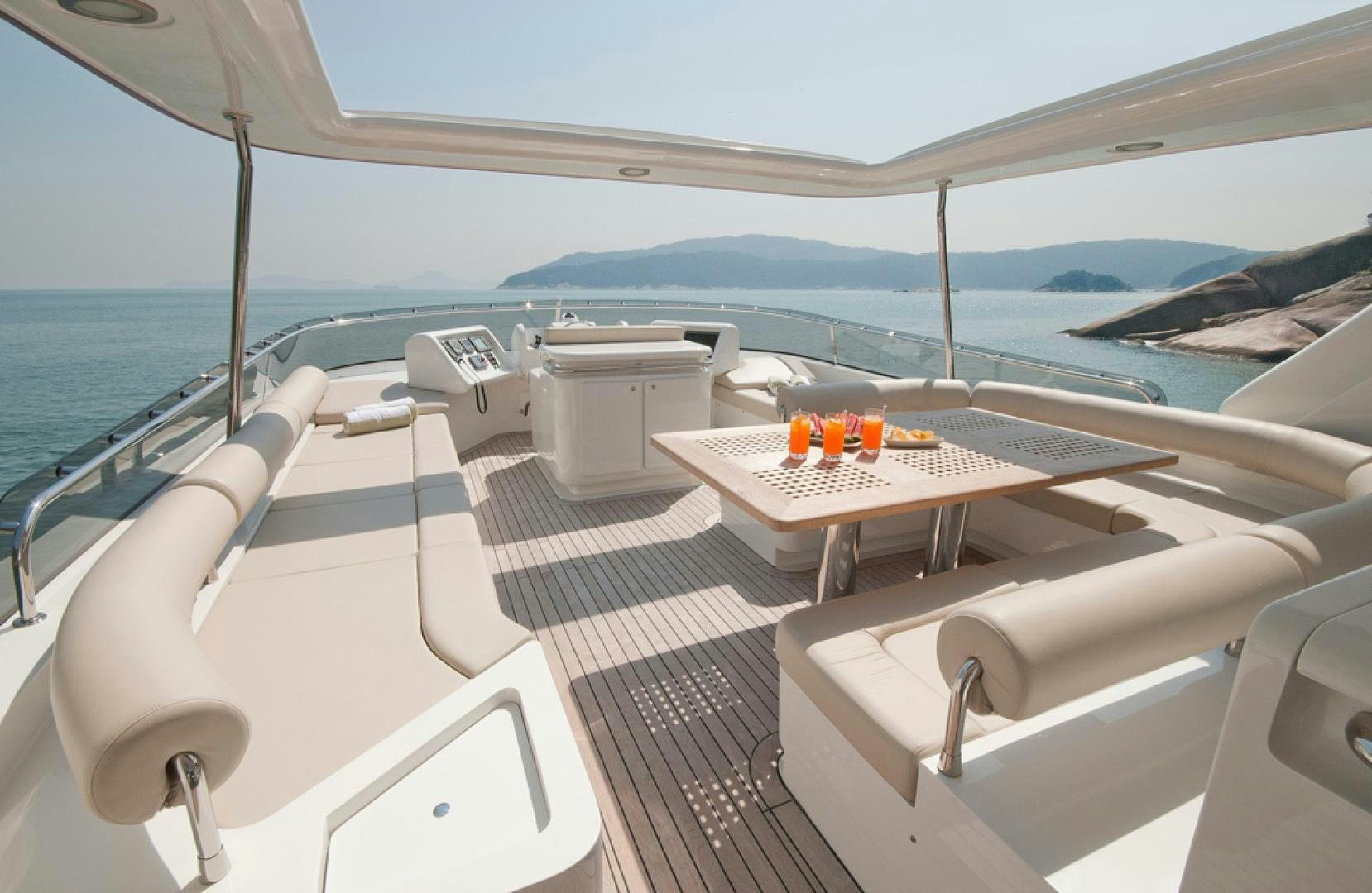 a boat on the water aboard RED PEARL Yacht for Sale