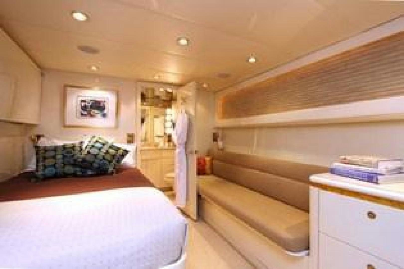 a person standing in a room aboard HARLINA Yacht for Sale