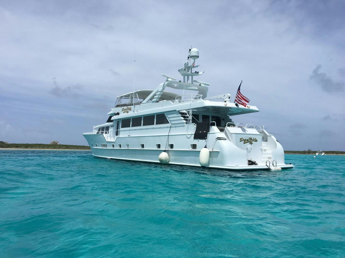 a boat in the water aboard HARLINA Yacht for Sale