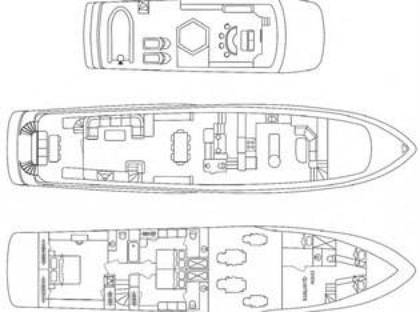 diagram, engineering drawing aboard HARLINA Yacht for Sale