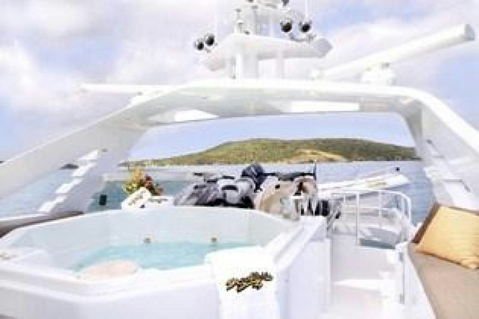 a group of animals in a bathtub aboard HARLINA Yacht for Sale