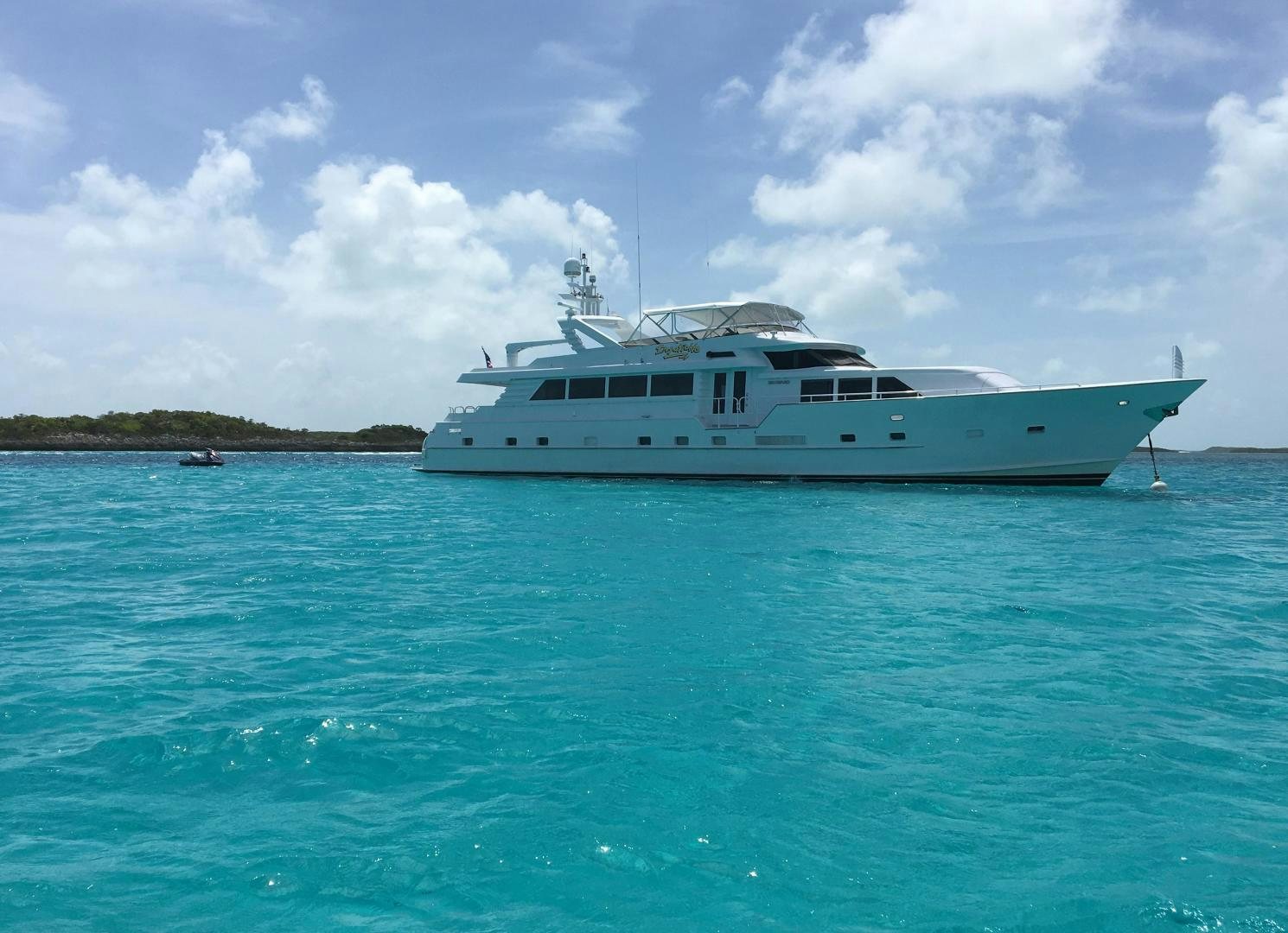 a boat in the water aboard HARLINA Yacht for Sale