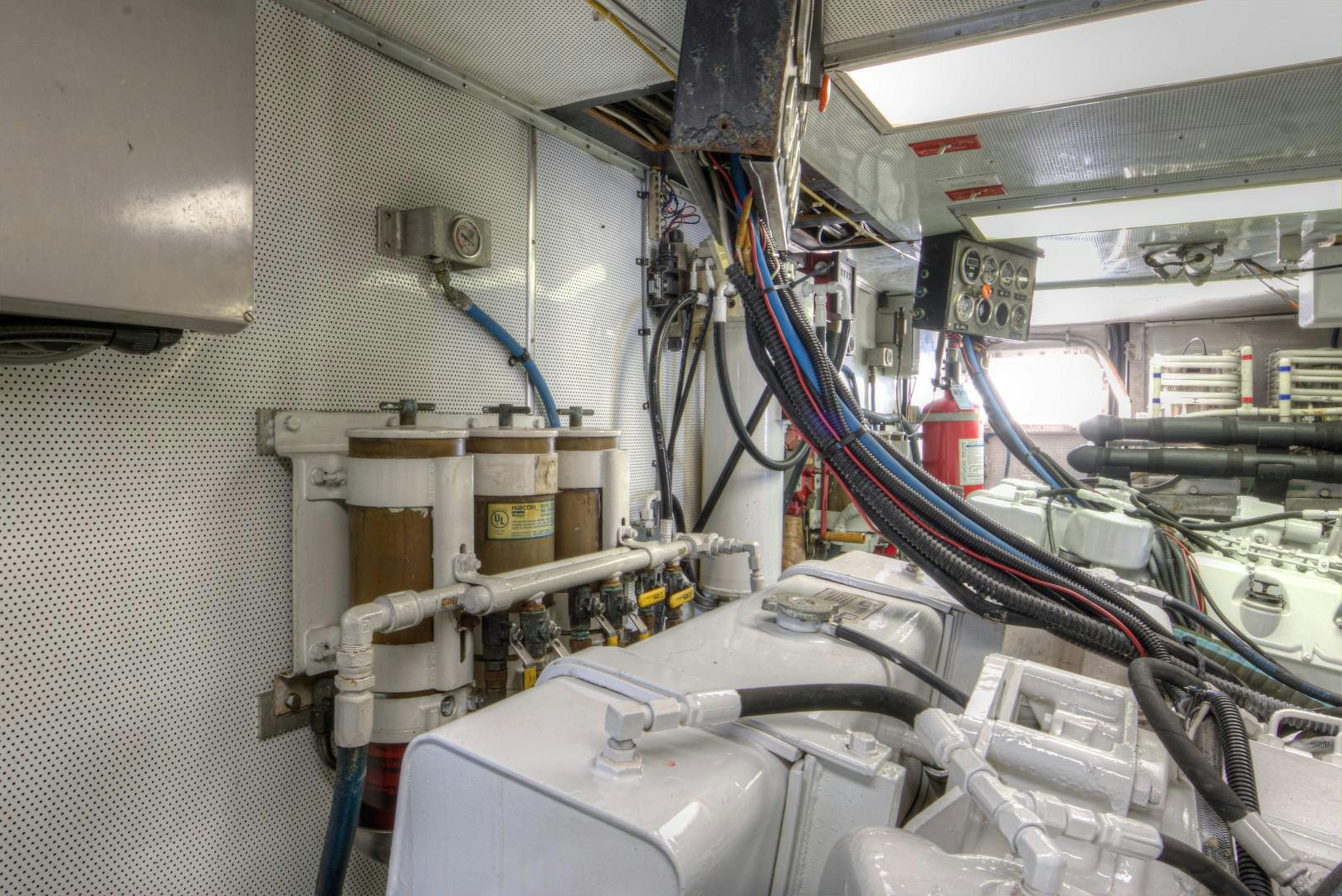 a machine with pipes aboard LADY LEX Yacht for Sale