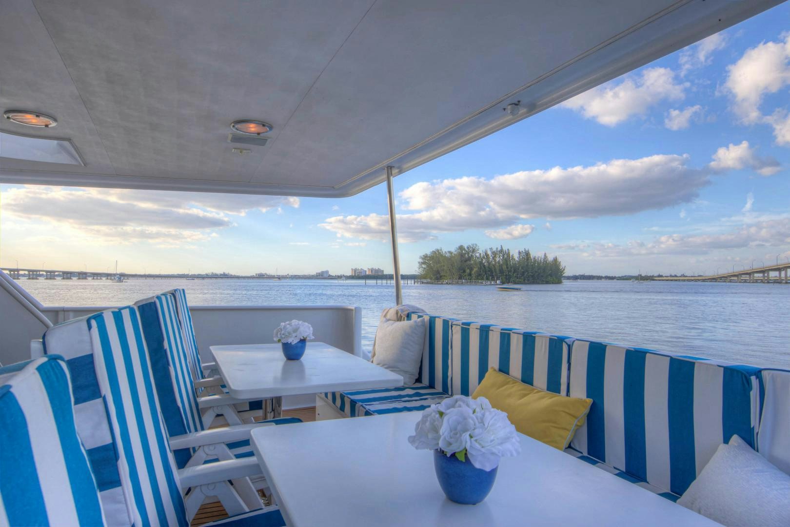 a boat on the water aboard LADY LEX Yacht for Sale