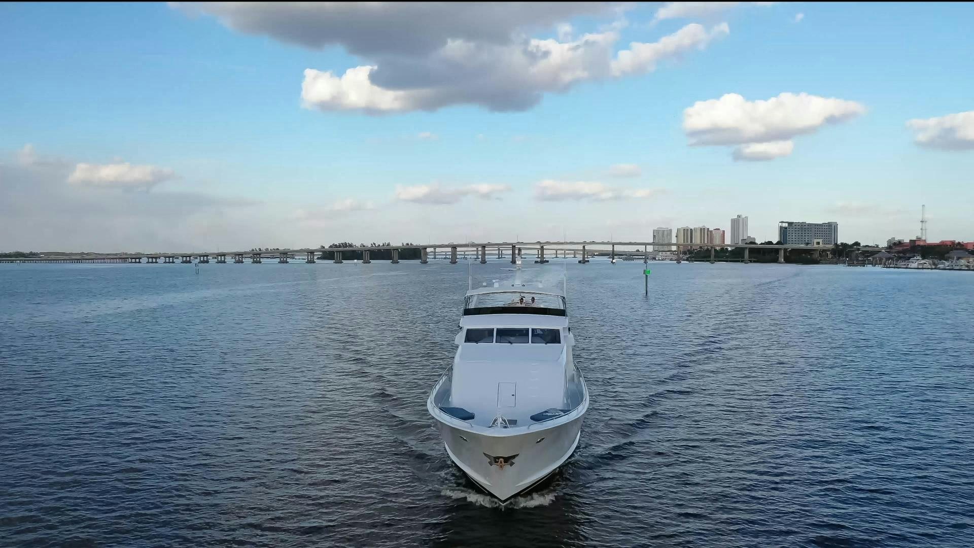 a boat on the water aboard LADY LEX Yacht for Sale