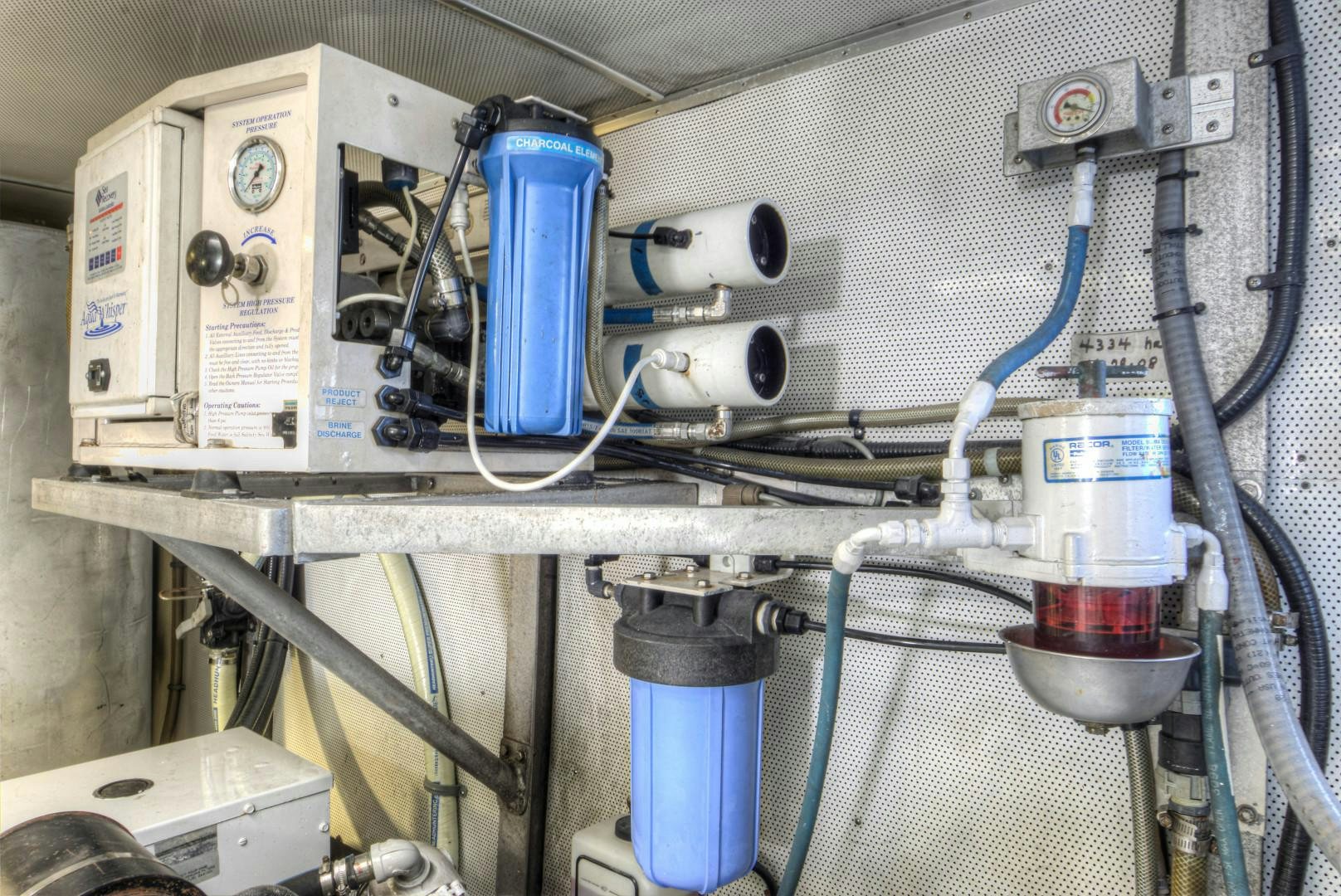 a close-up of a machine aboard LADY LEX Yacht for Sale