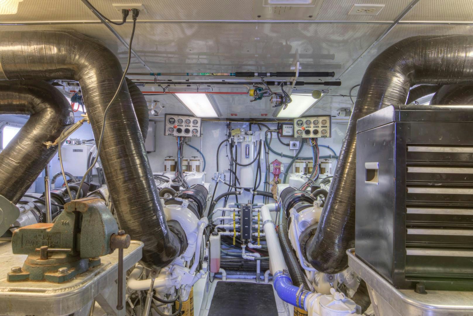 a machine inside a room aboard LADY LEX Yacht for Sale