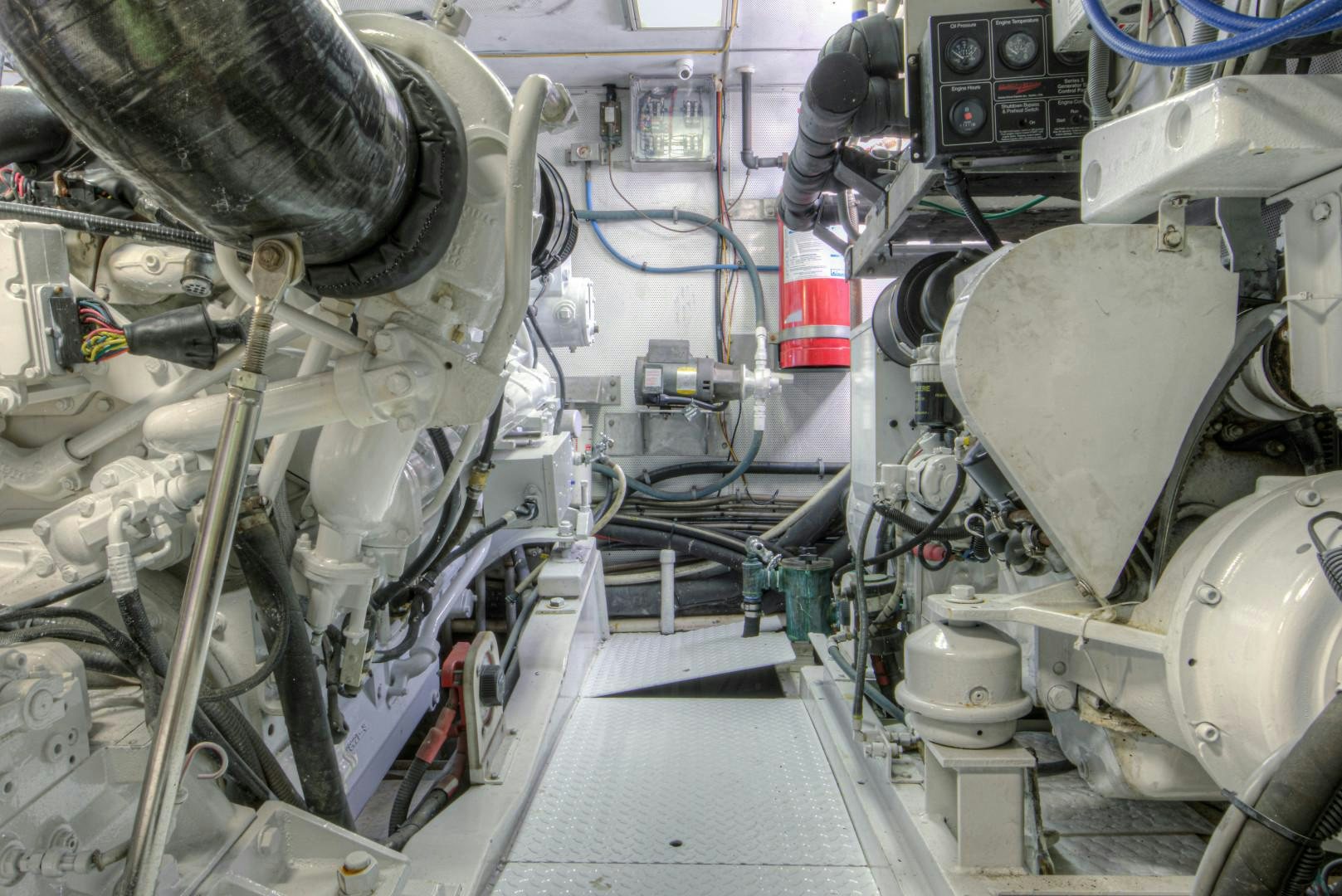 a machine with a large metal cylinder aboard LADY LEX Yacht for Sale