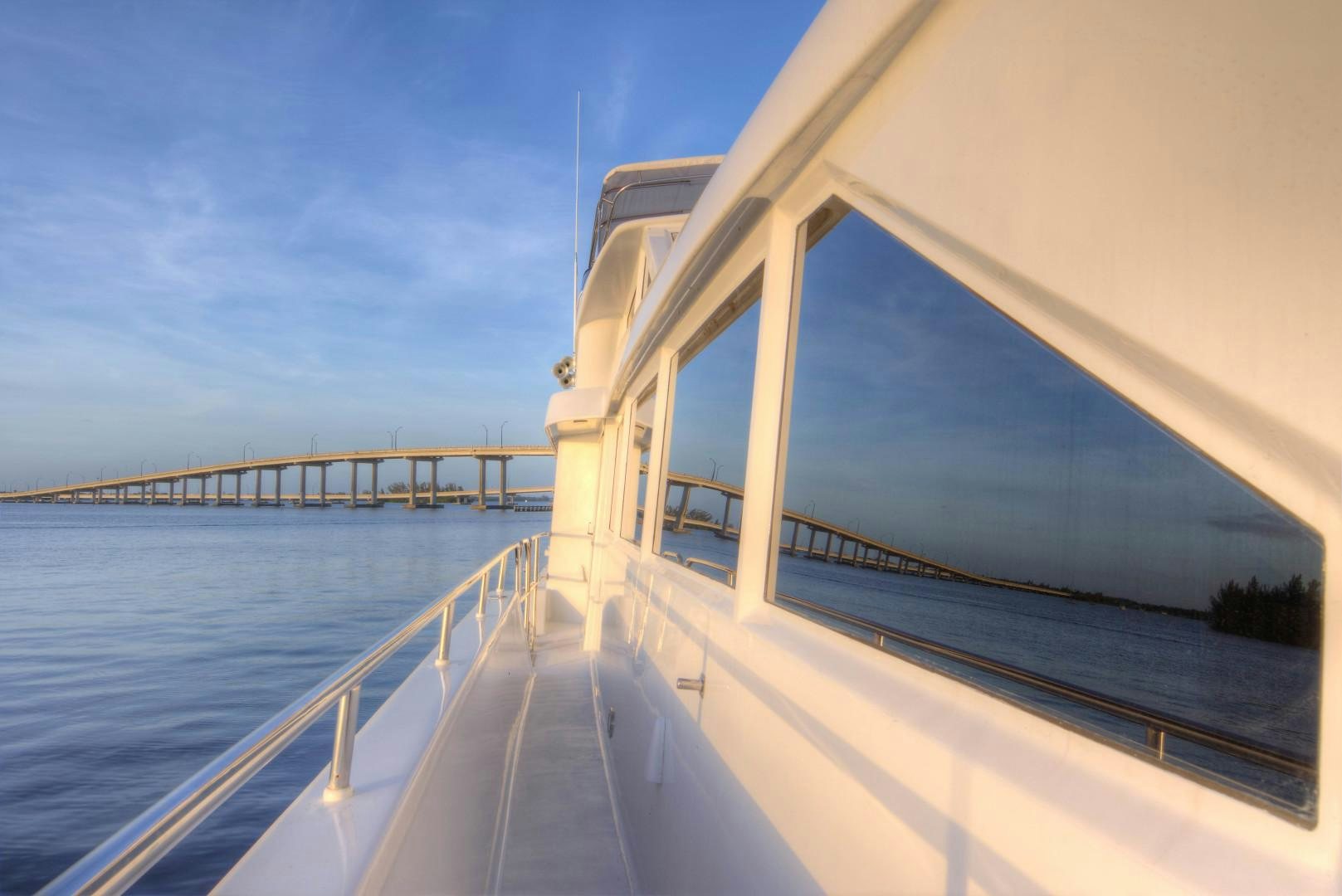 a boat on the water aboard LADY LEX Yacht for Sale