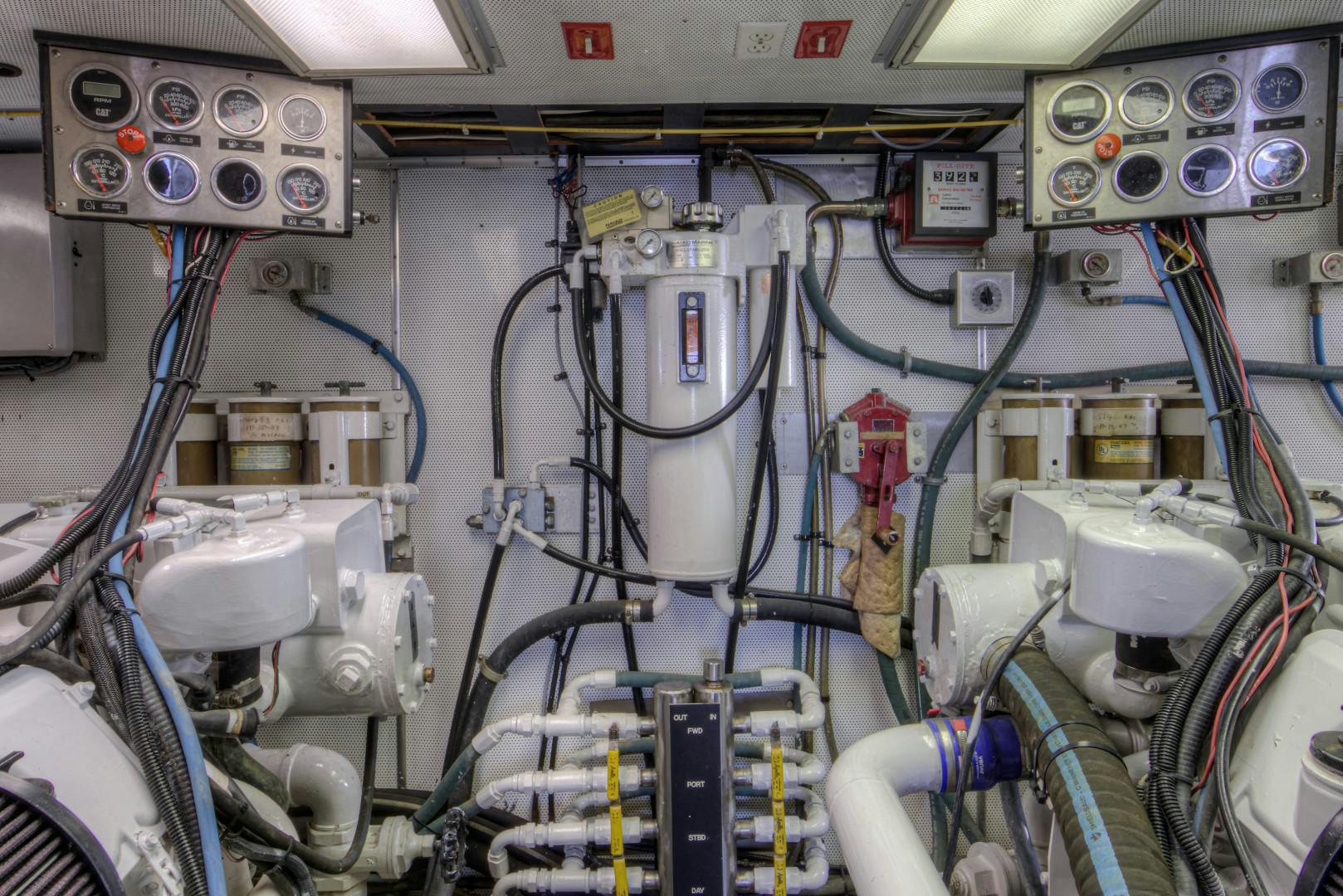 a machine with wires aboard LADY LEX Yacht for Sale