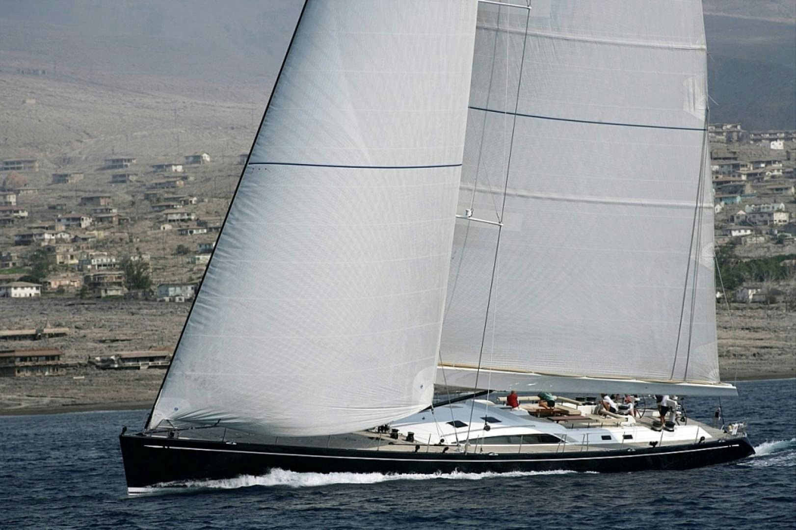 a sailboat on the water aboard VIRAGO Yacht for Sale