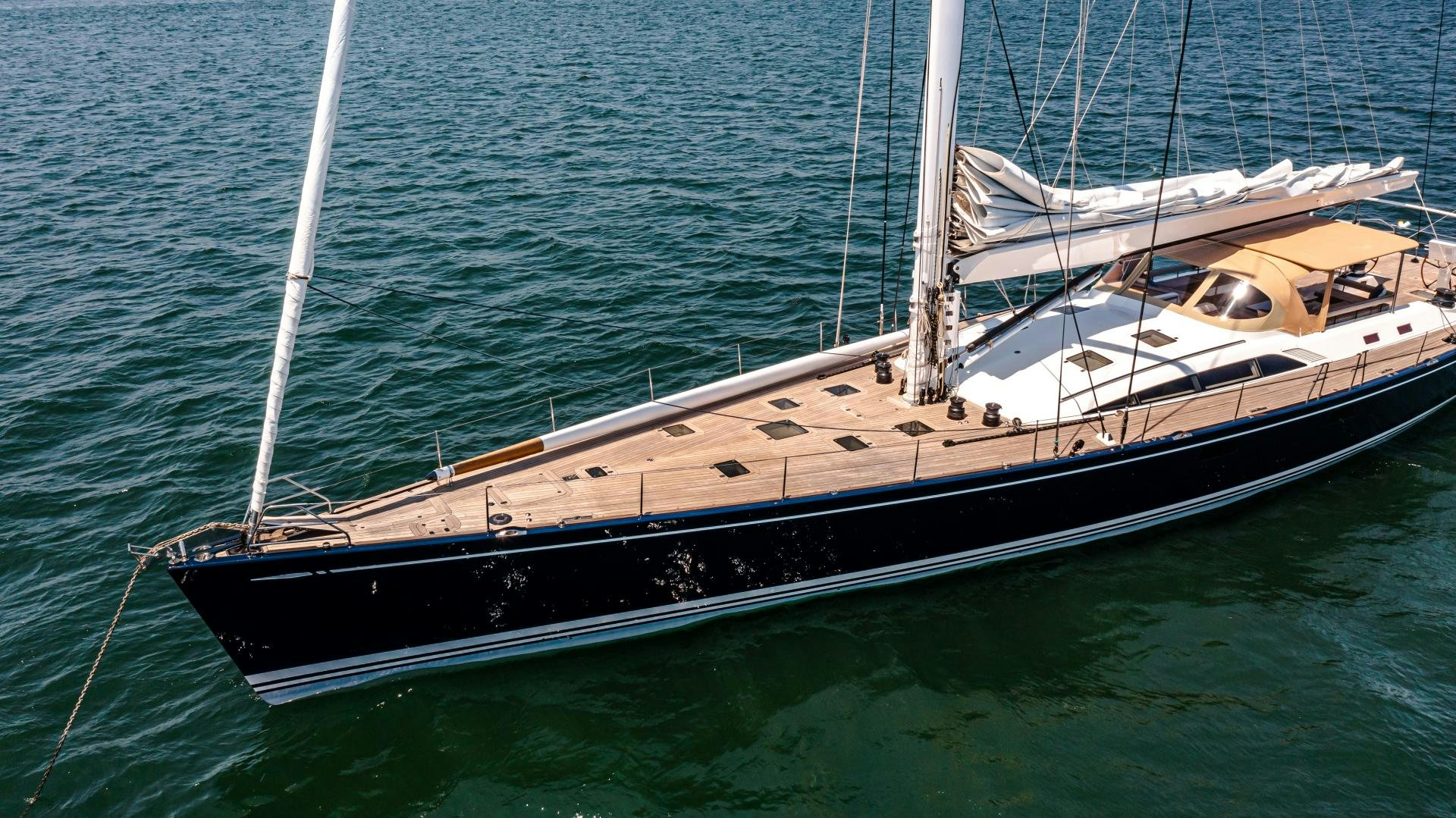 a boat in the water aboard VIRAGO Yacht for Sale