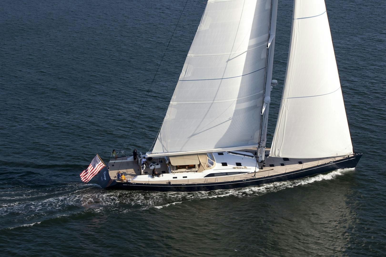 a sailboat on the water aboard VIRAGO Yacht for Sale