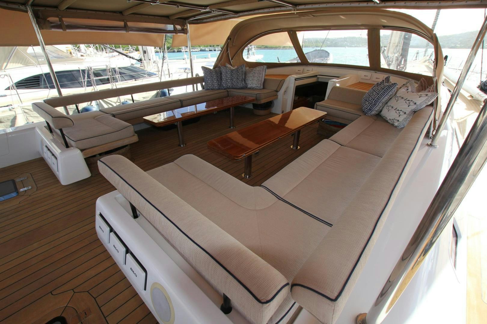 inside of a boat aboard VIRAGO Yacht for Sale