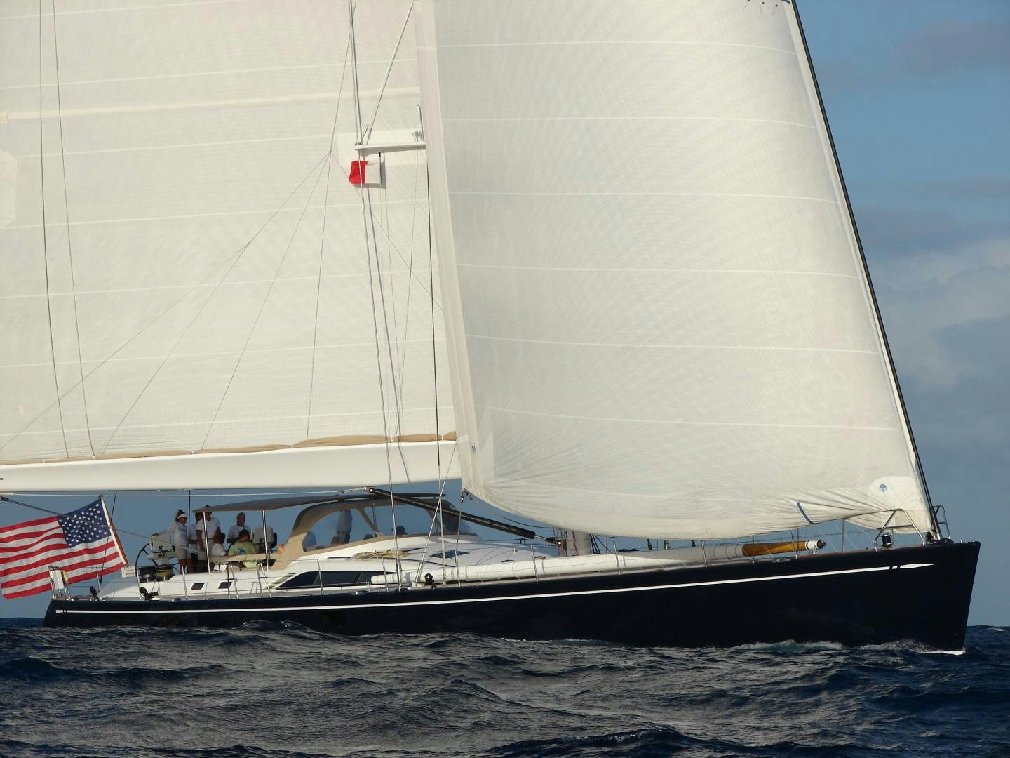 a boat on the water aboard VIRAGO Yacht for Sale