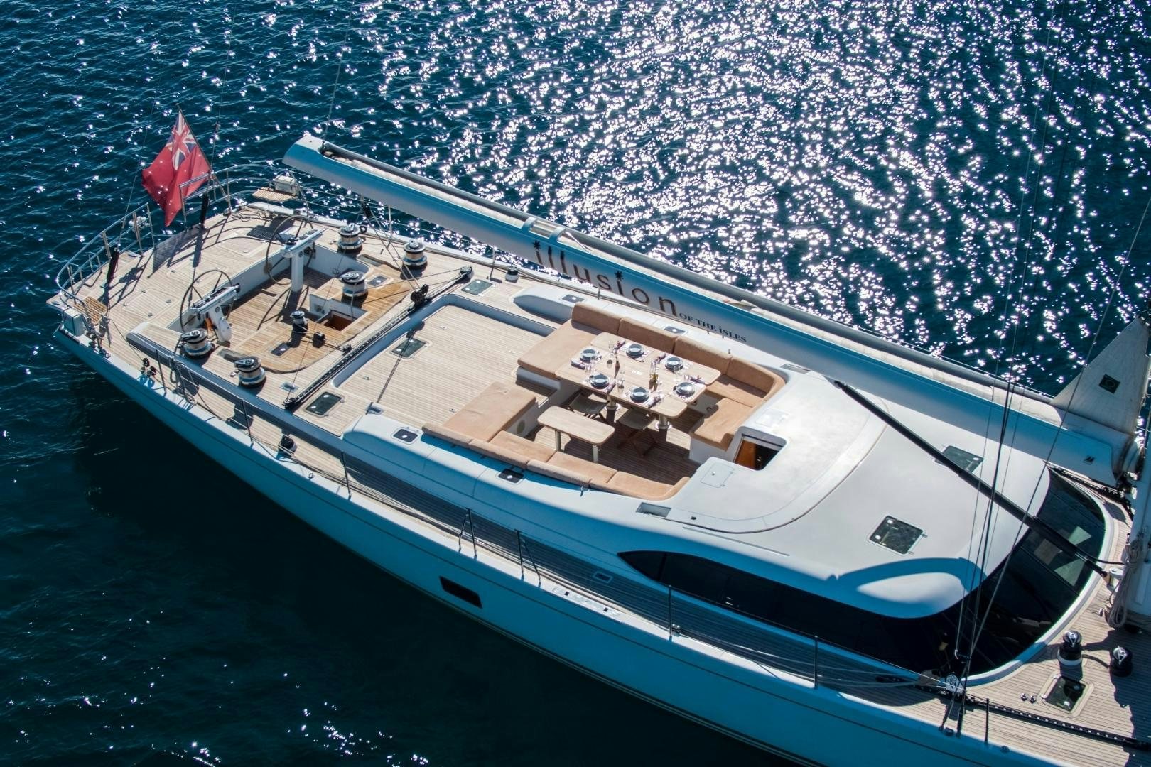 a large boat with a large crowd of people around it aboard MEDUSA Yacht for Sale