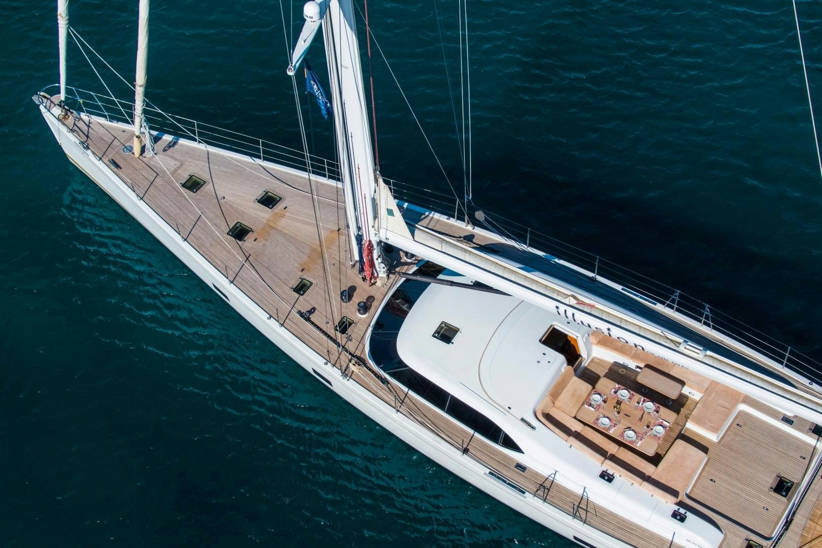 a large white boat in the water aboard MEDUSA Yacht for Sale