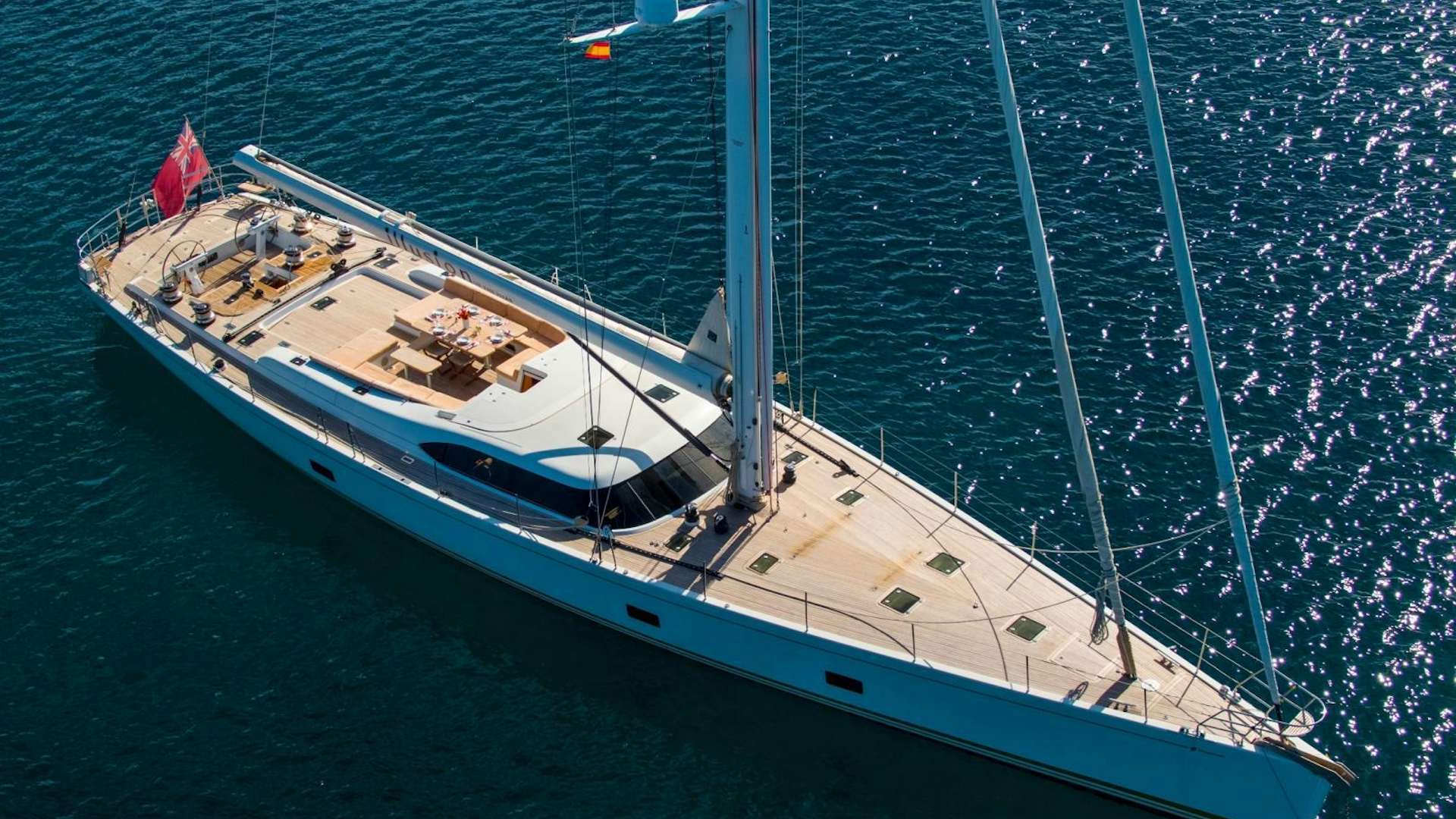a boat in the water aboard MEDUSA Yacht for Sale