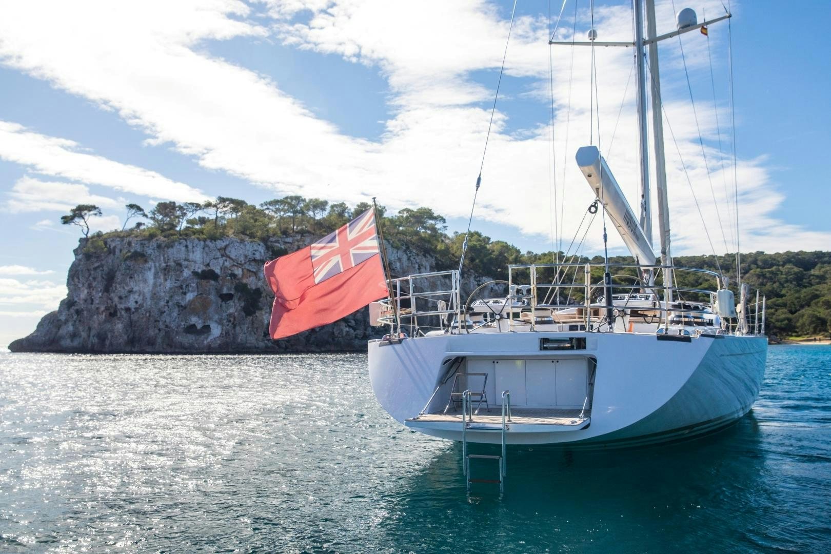 a boat in the water aboard MEDUSA Yacht for Sale