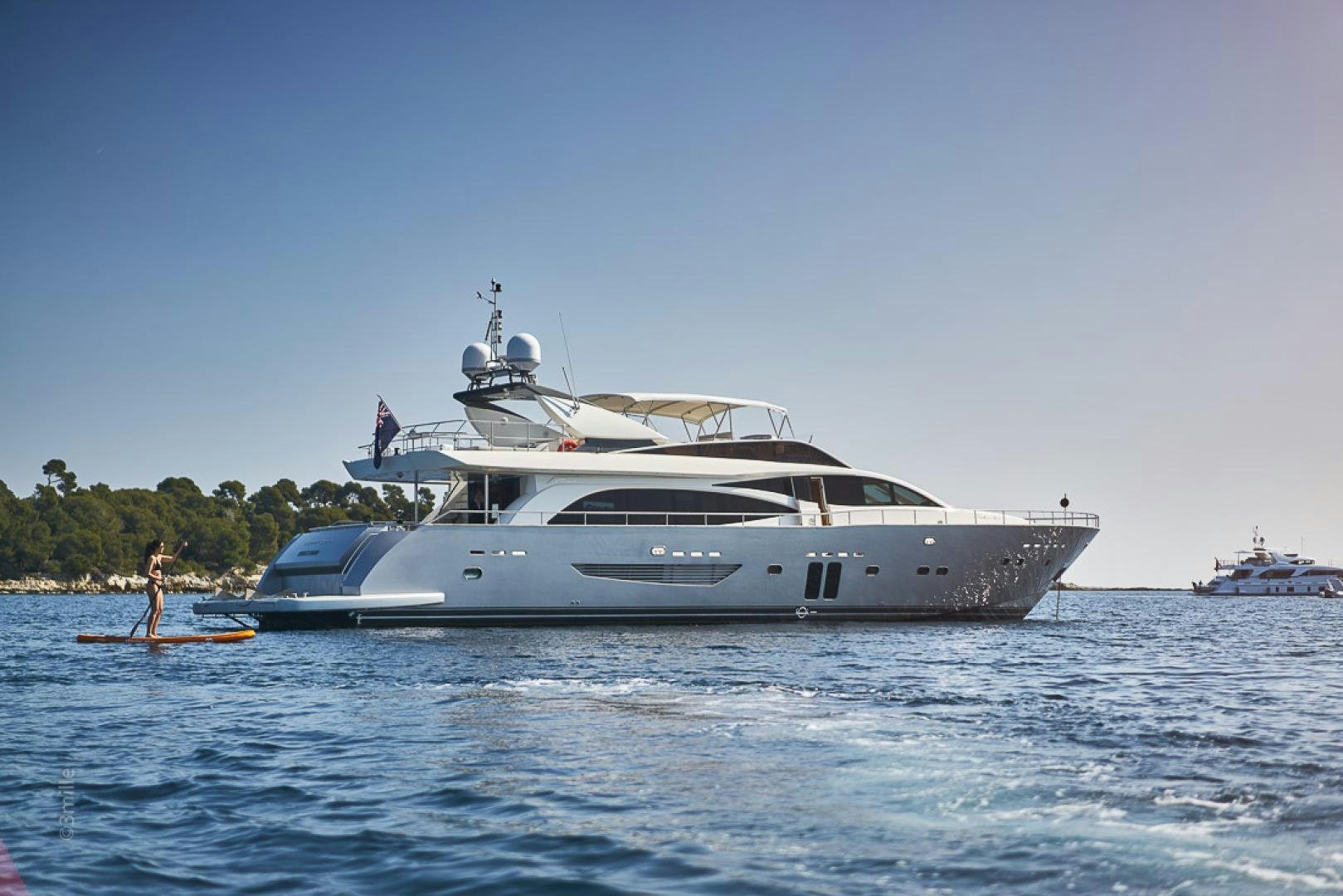 a boat on the water aboard HUMMINGBIRD Yacht for Sale