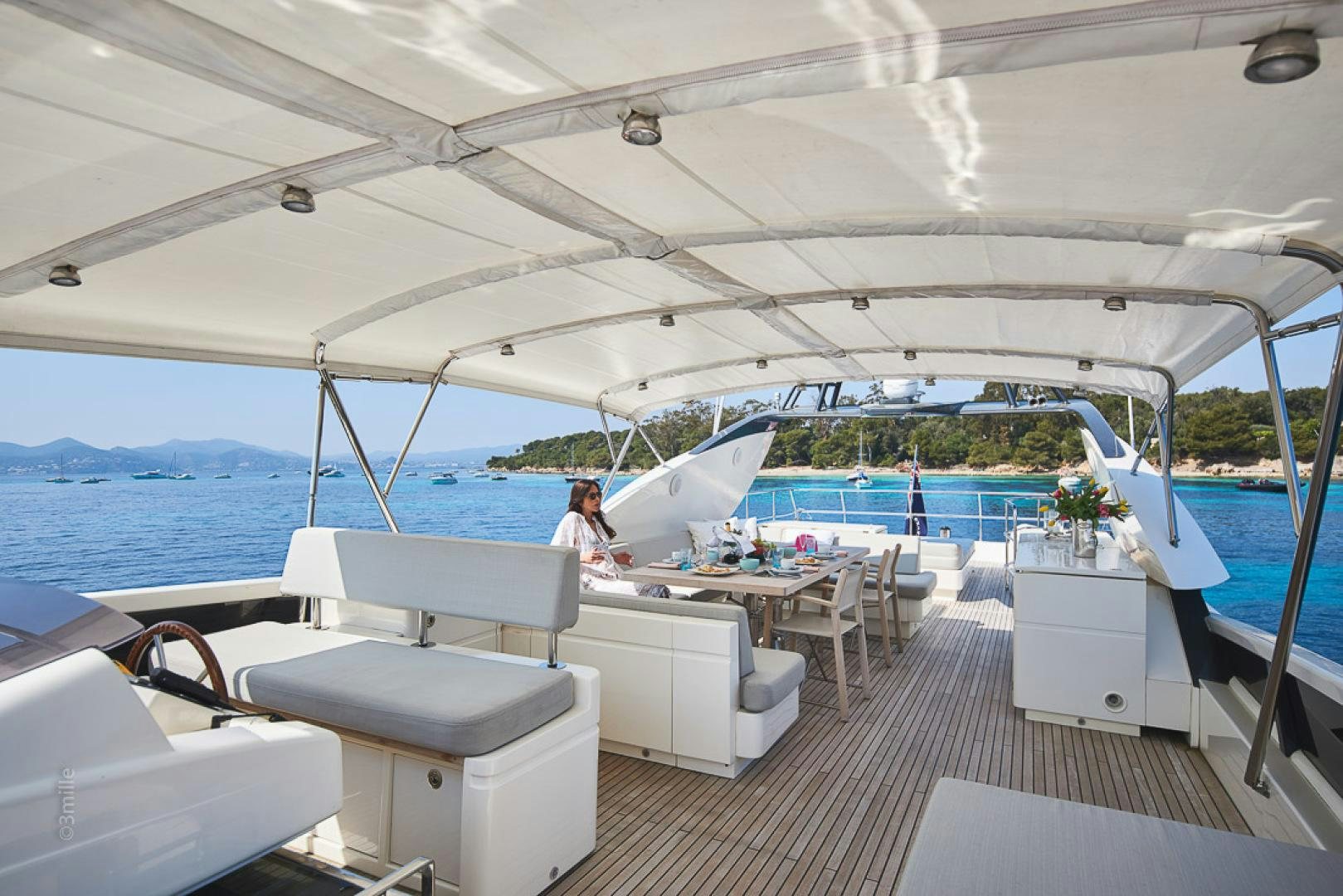 a boat on the water aboard HUMMINGBIRD Yacht for Sale