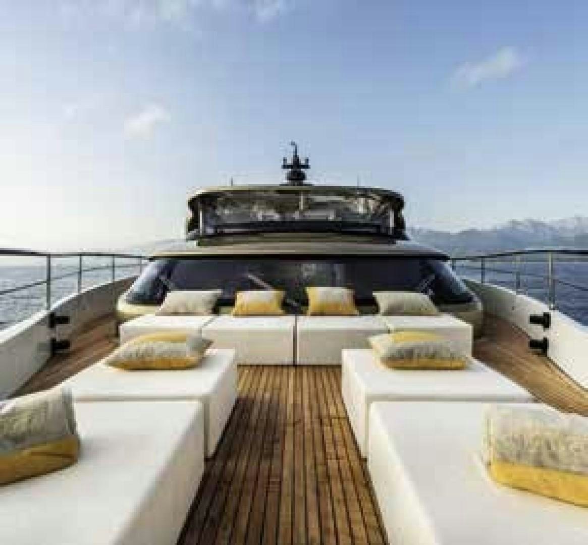 a boat on a deck aboard No Name Yacht for Sale