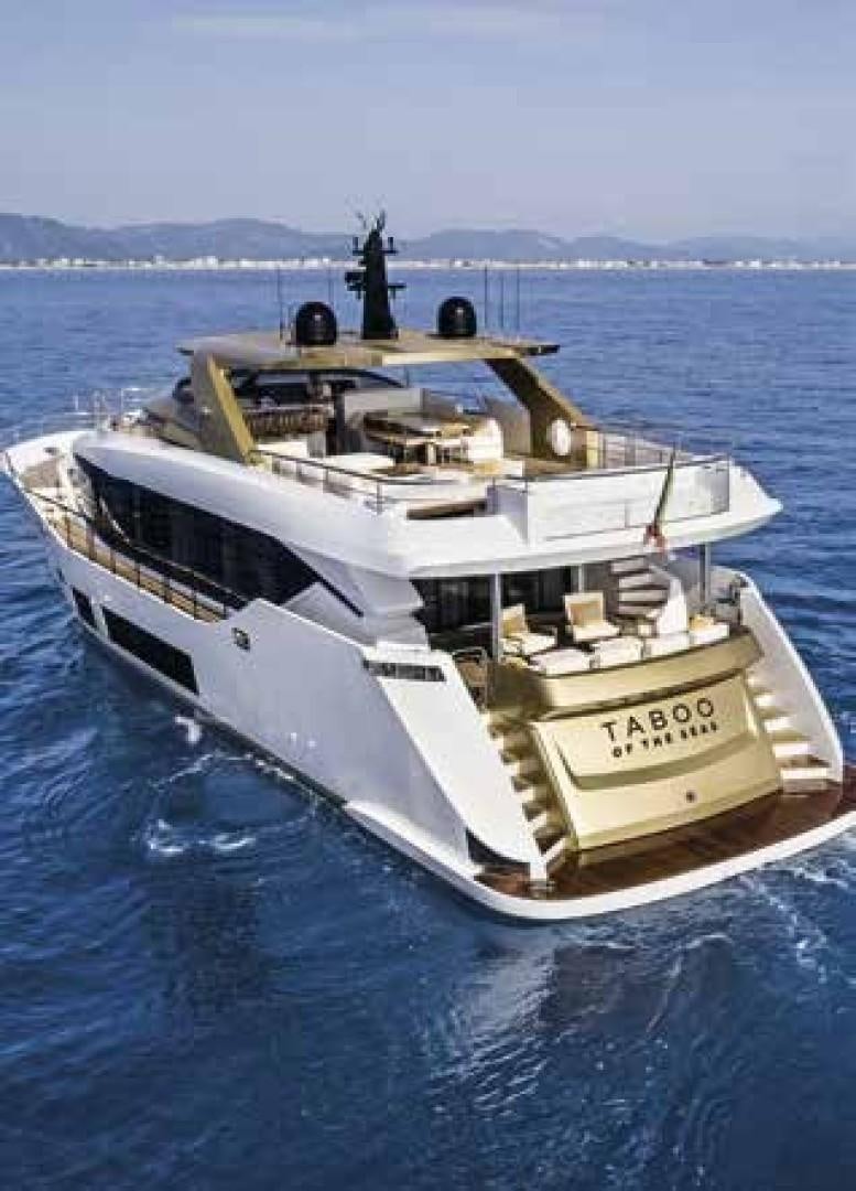 a large white boat in the water aboard No Name Yacht for Sale