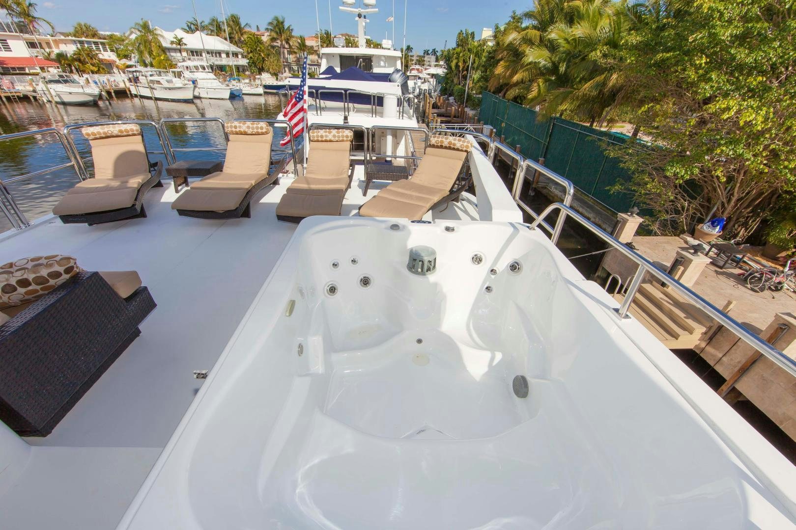 a large pool with a large group of boats in it aboard MONARCH Yacht for Sale