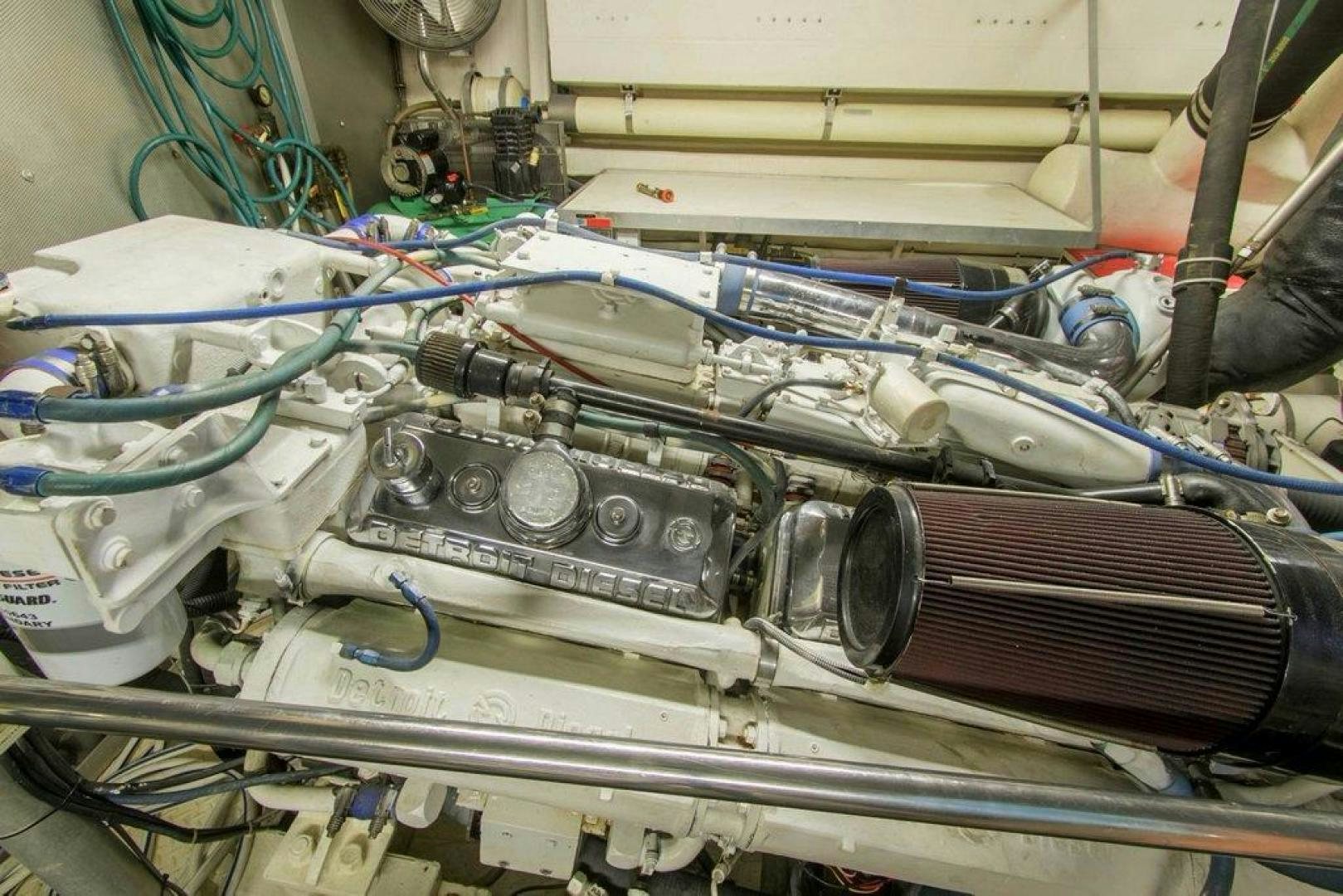 a close-up of a machine aboard MONARCH Yacht for Sale