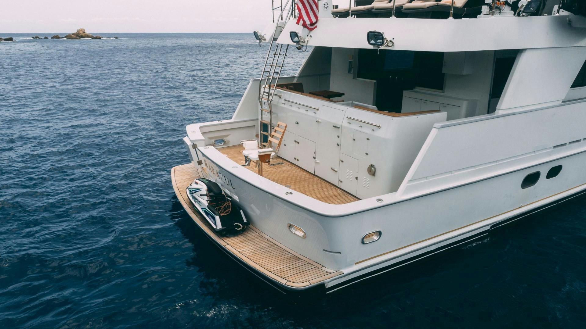 a boat on the water aboard MARAZUL Yacht for Sale