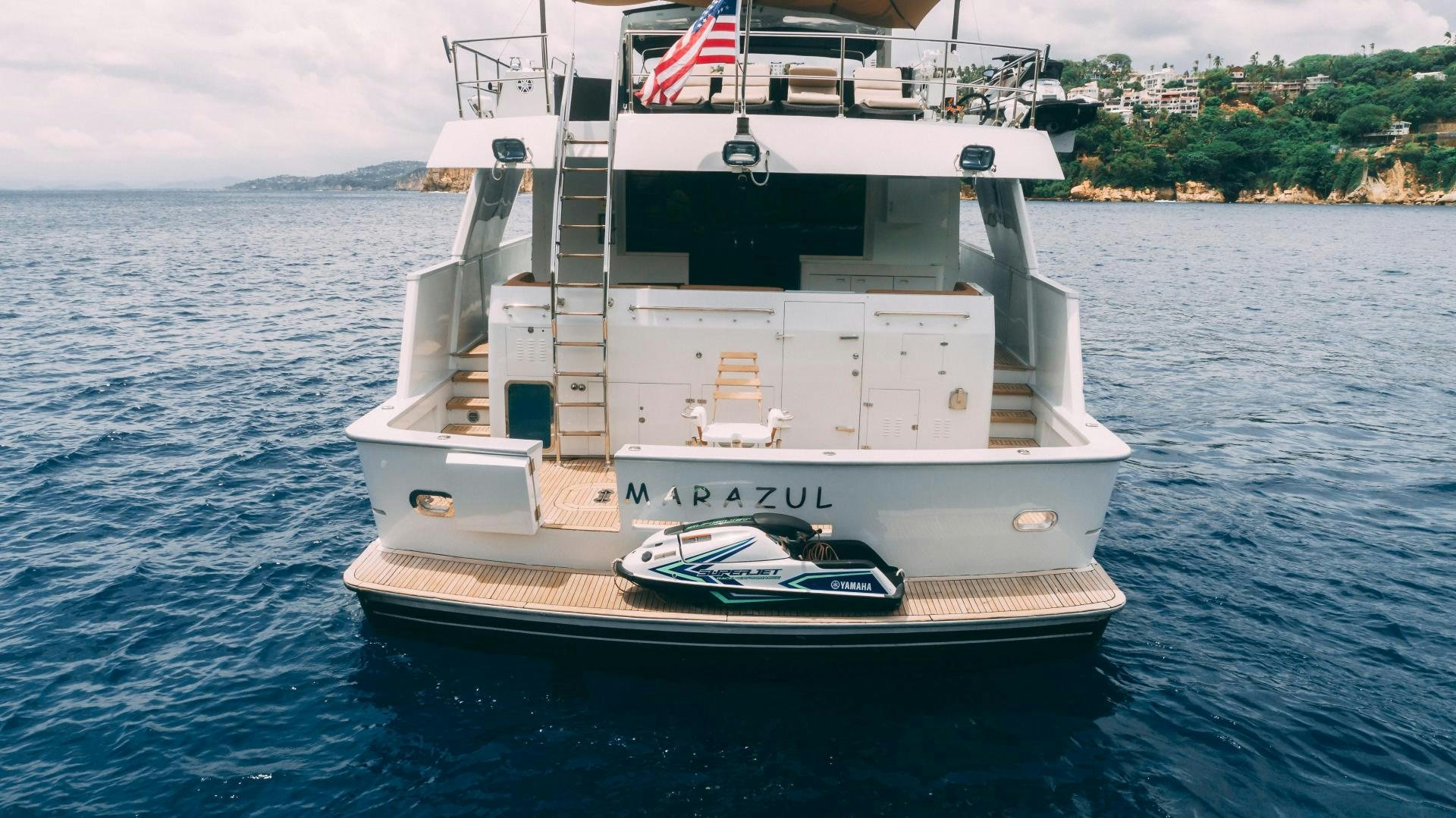 a boat on the water aboard MARAZUL Yacht for Sale