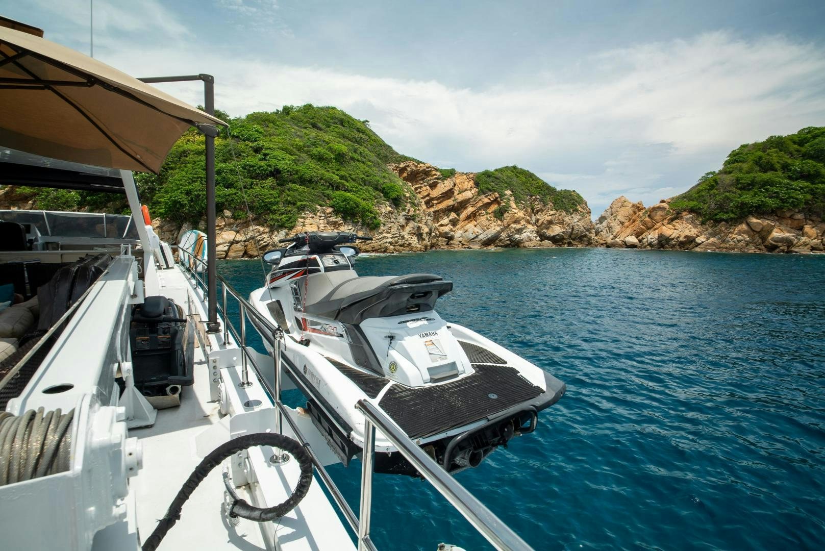 a boat on the water aboard MARAZUL Yacht for Sale