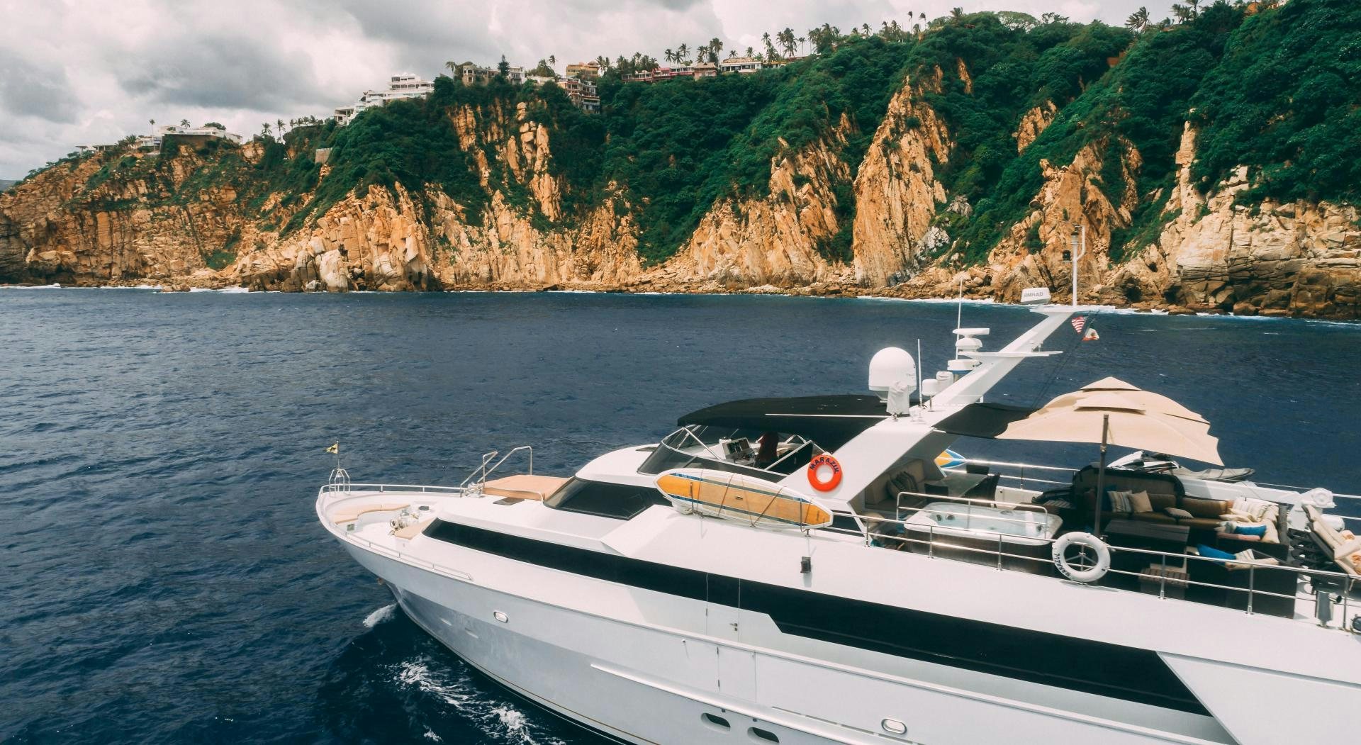 a boat on the water aboard MARAZUL Yacht for Sale