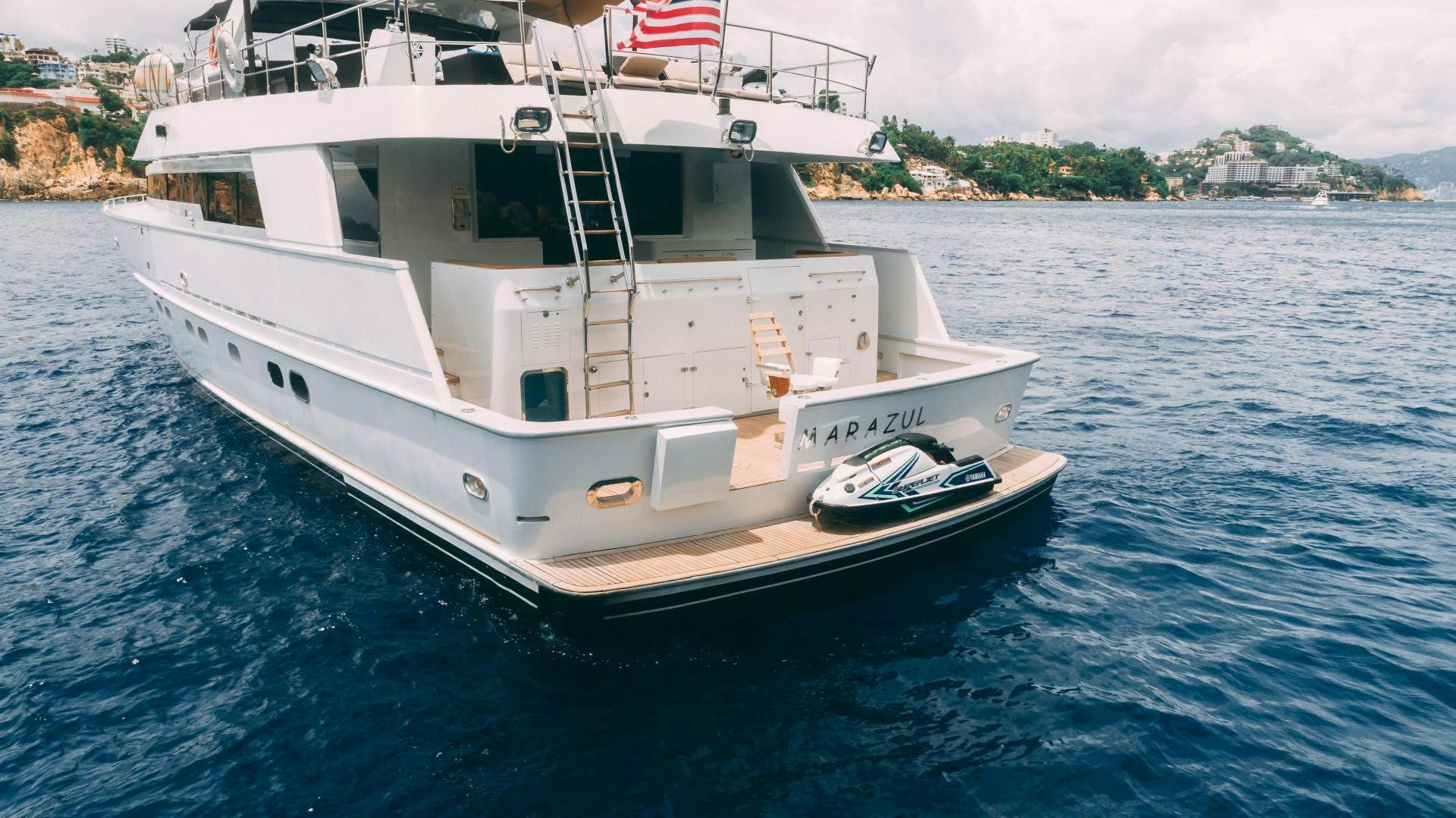 a boat on the water aboard MARAZUL Yacht for Sale