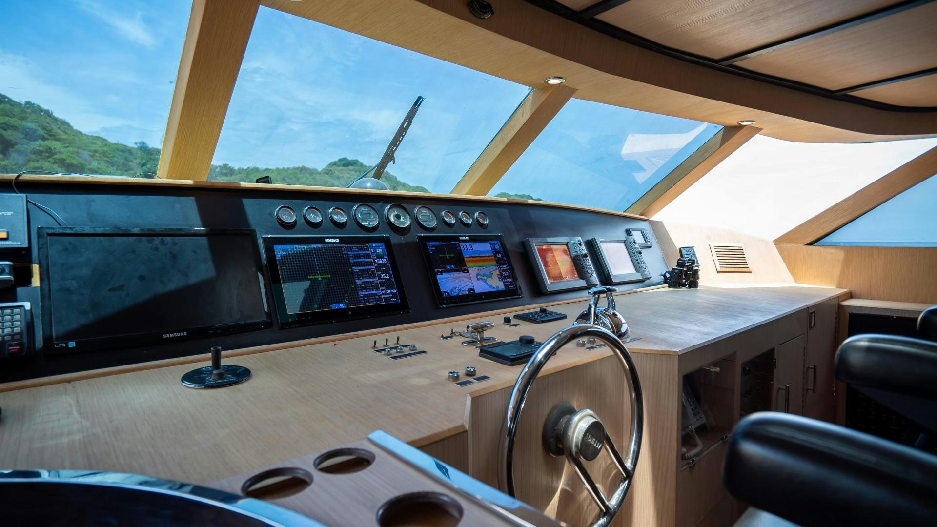 inside of a vehicle aboard MARAZUL Yacht for Sale