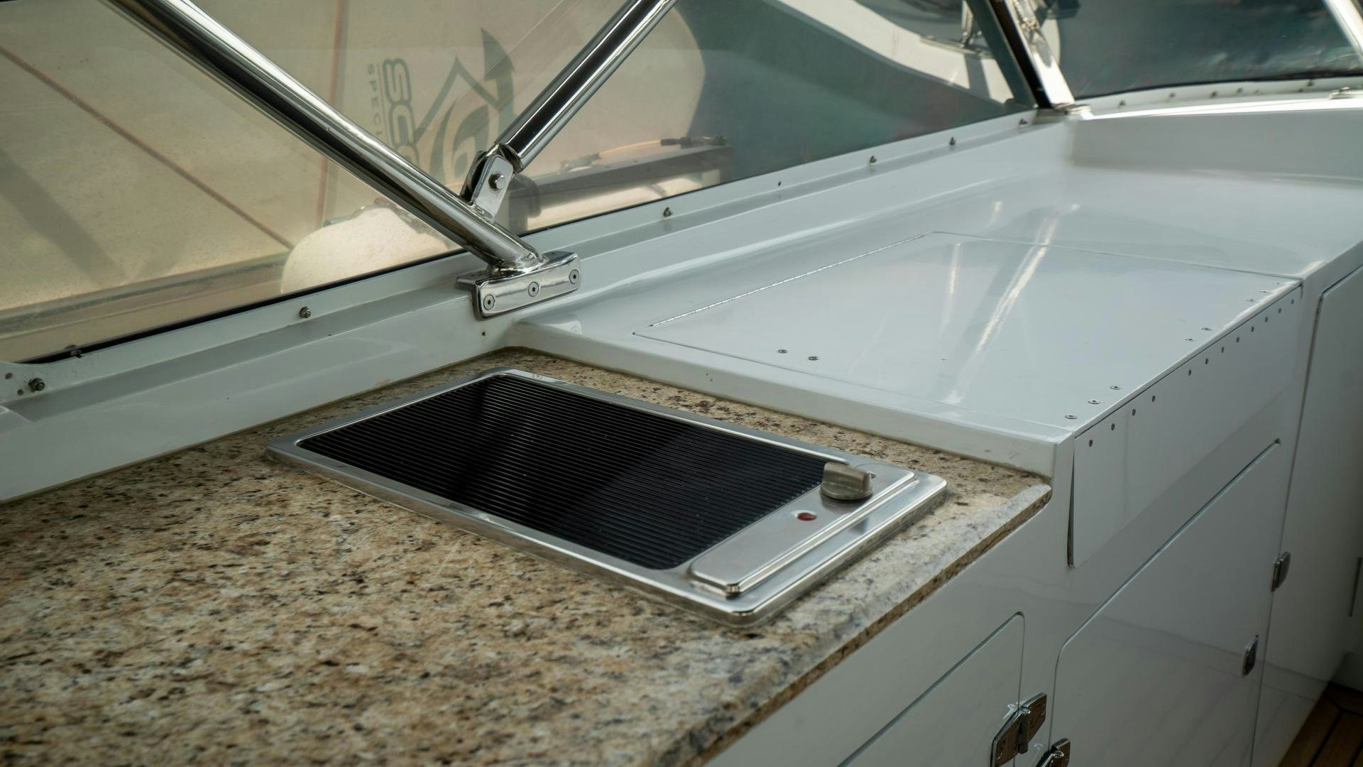 a sink with a faucet aboard MARAZUL Yacht for Sale
