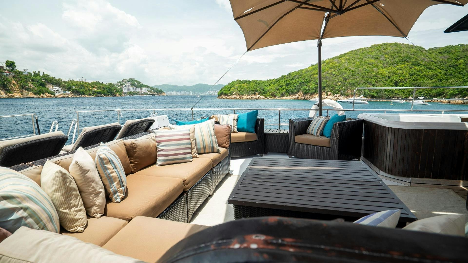 a boat on the water aboard MARAZUL Yacht for Sale