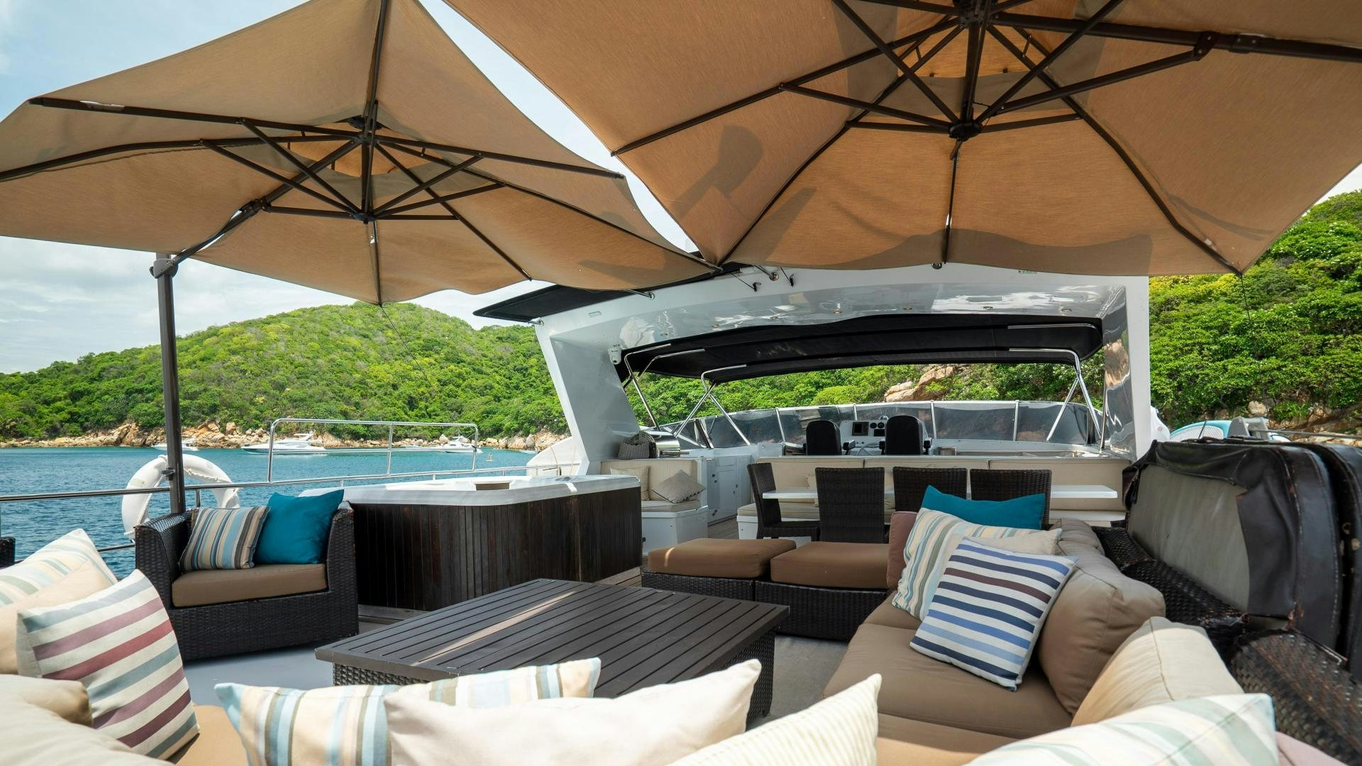 a boat on the water aboard MARAZUL Yacht for Sale