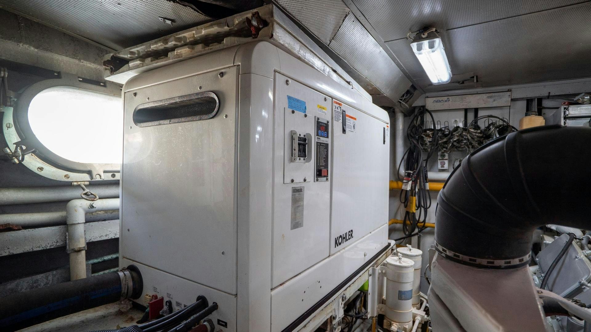 a machine in a room aboard MARAZUL Yacht for Sale