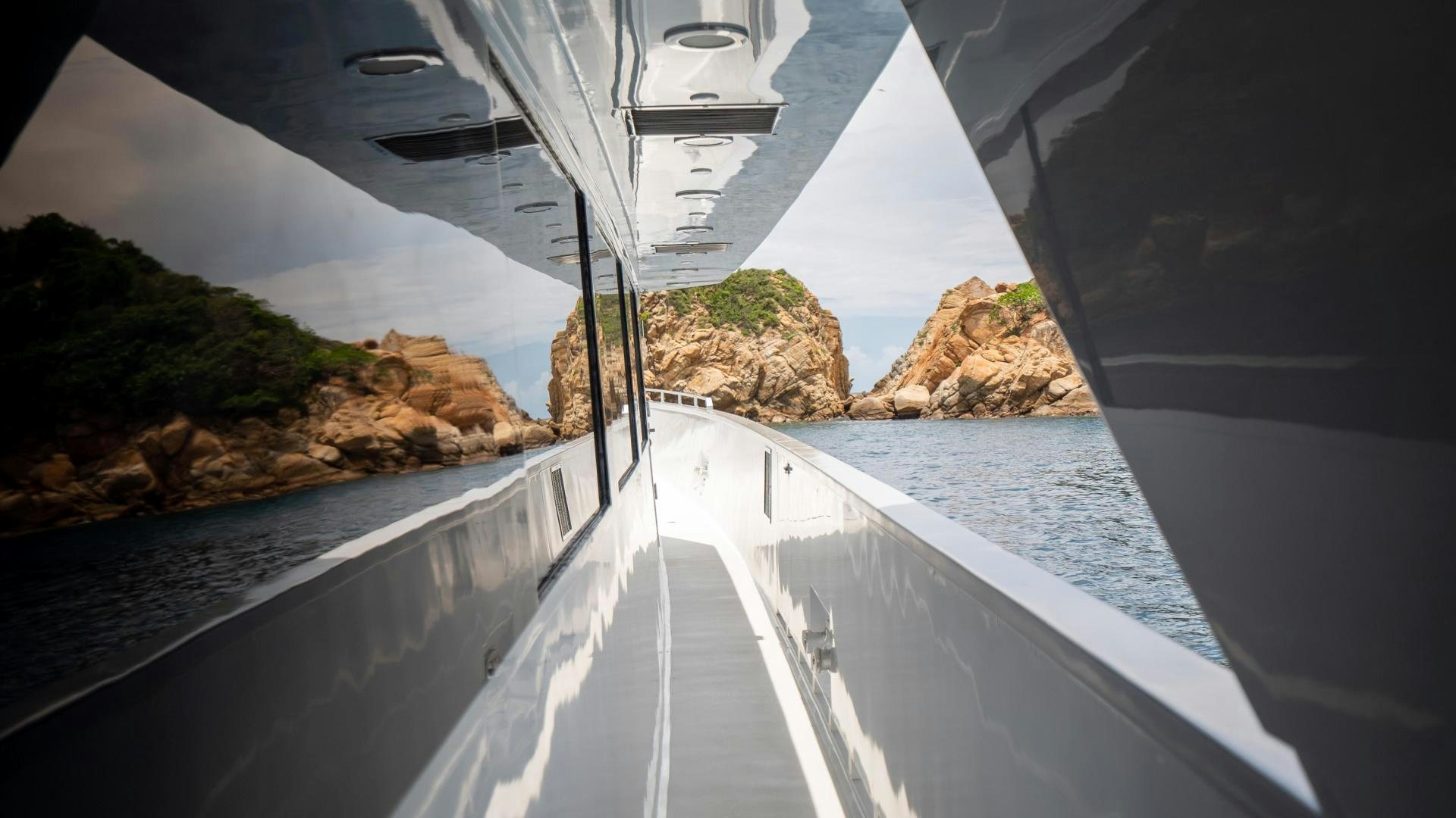 a boat on the water aboard MARAZUL Yacht for Sale