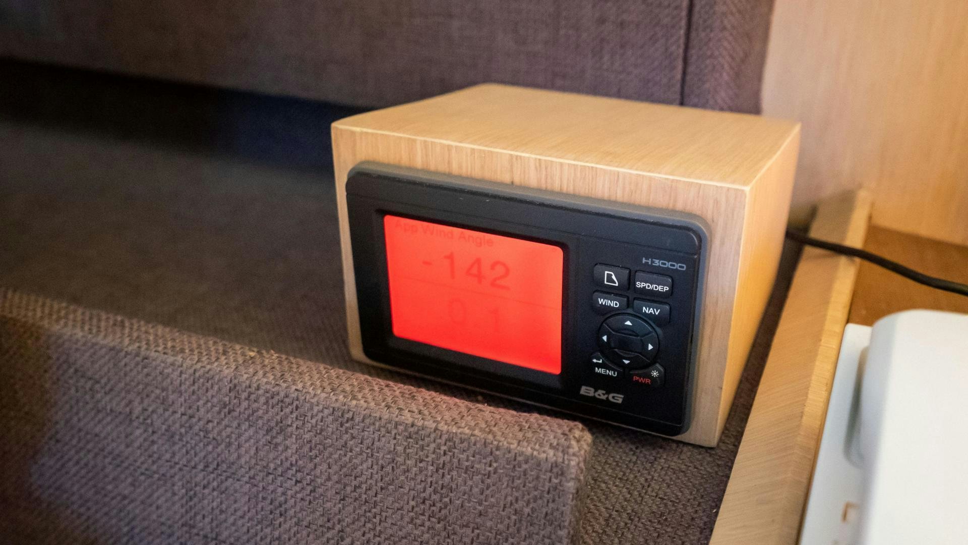 a rectangular electronic device aboard MARAZUL Yacht for Sale