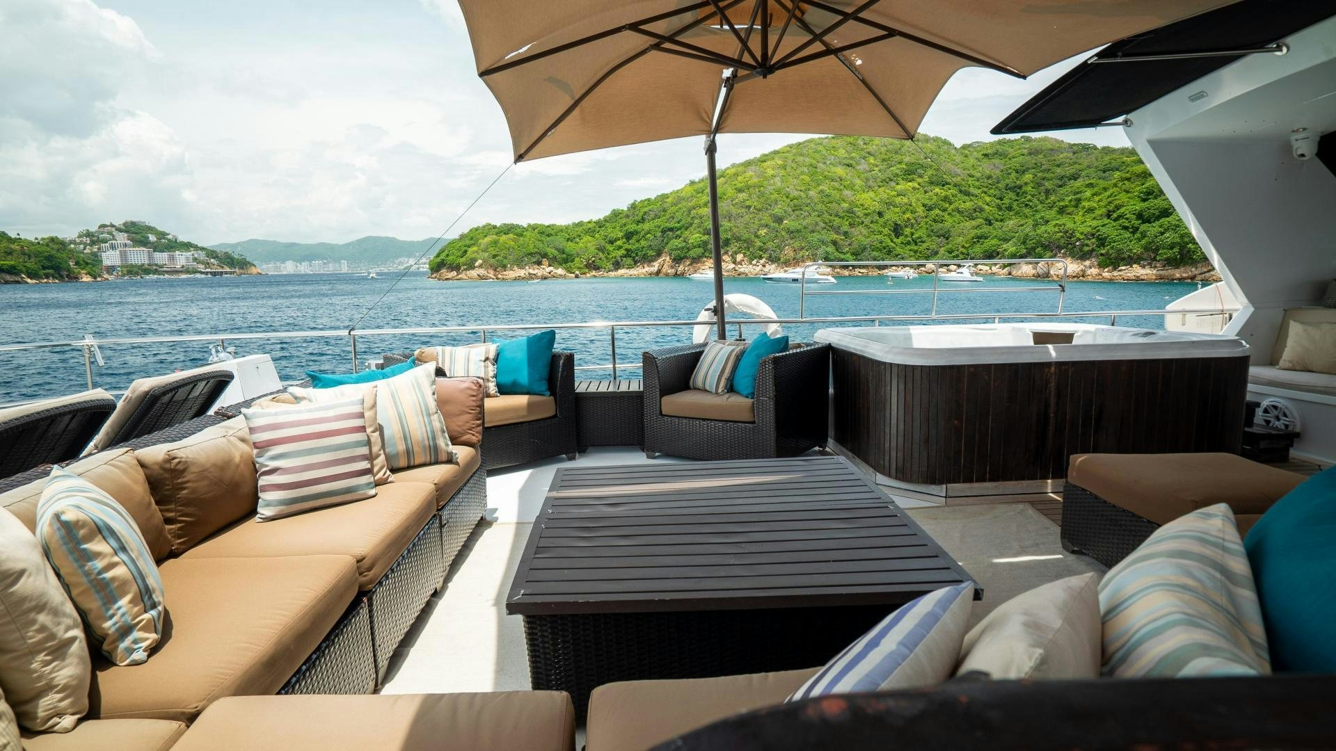 a boat on the water aboard MARAZUL Yacht for Sale