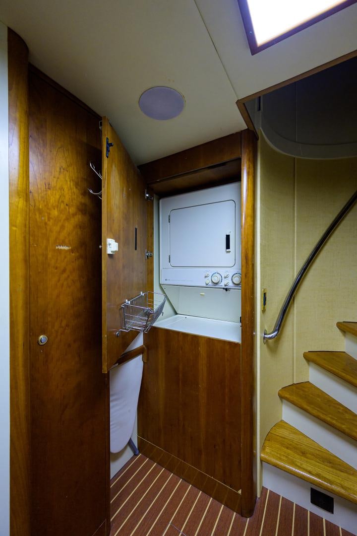 a bathroom with a sink and a mirror aboard MY DESTINY Yacht for Sale