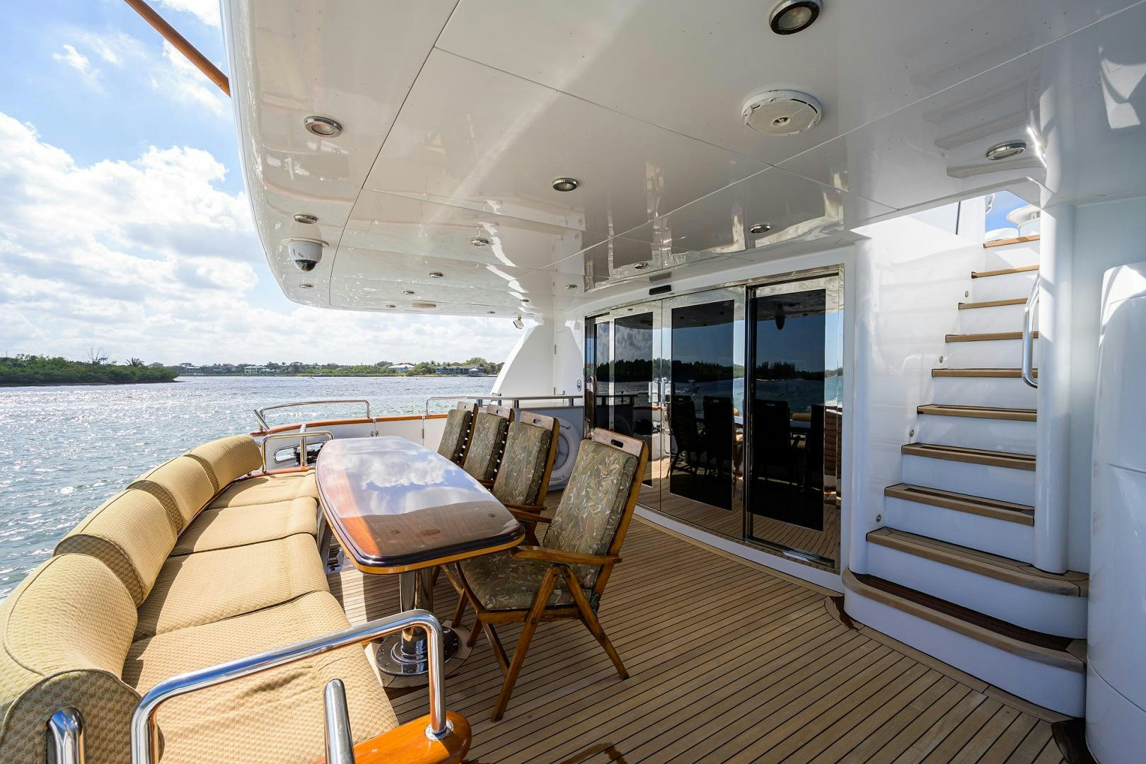 a boat on the water aboard MY DESTINY Yacht for Sale