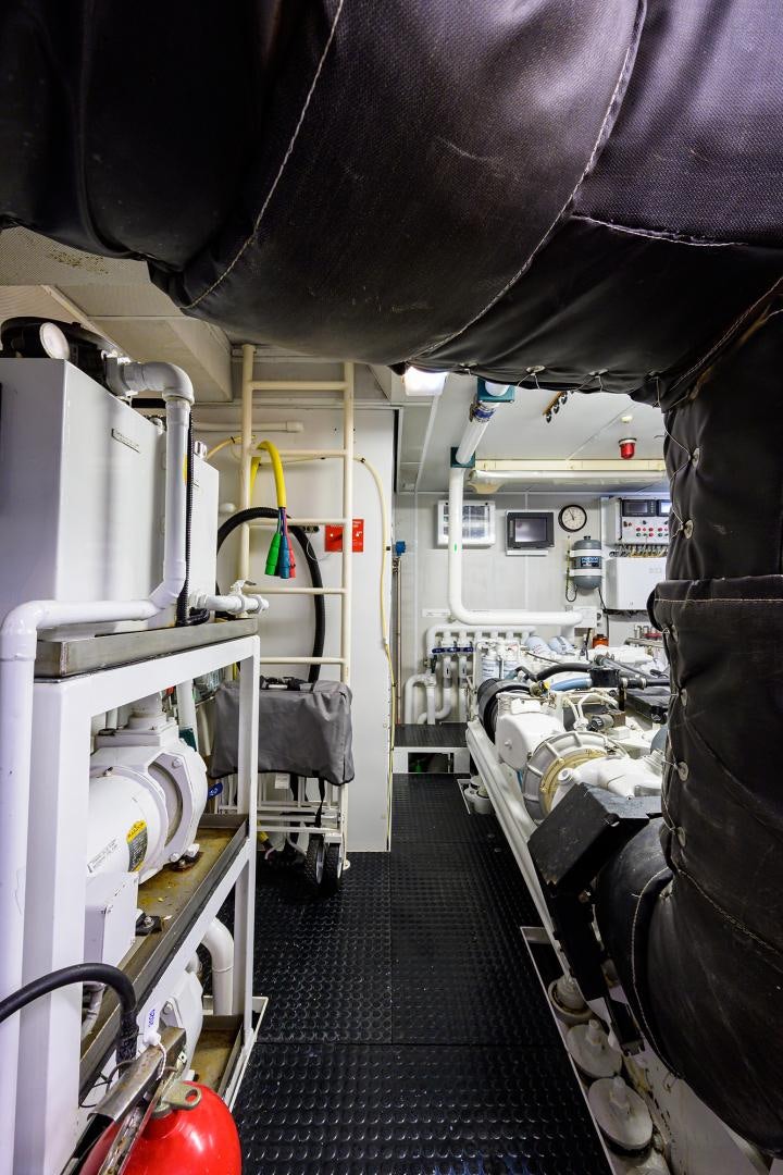 a room with equipment and equipment aboard MY DESTINY Yacht for Sale