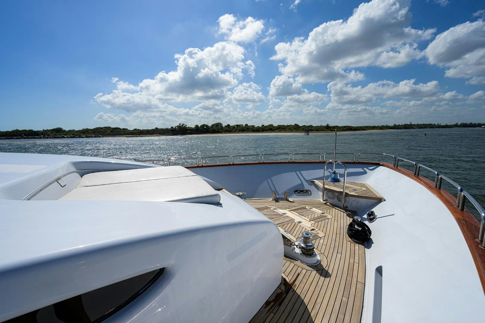 a boat on the water aboard MY DESTINY Yacht for Sale