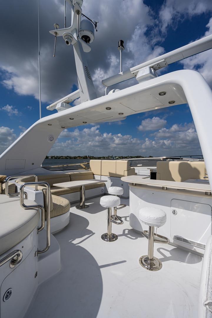 a space ship with white walls aboard MY DESTINY Yacht for Sale