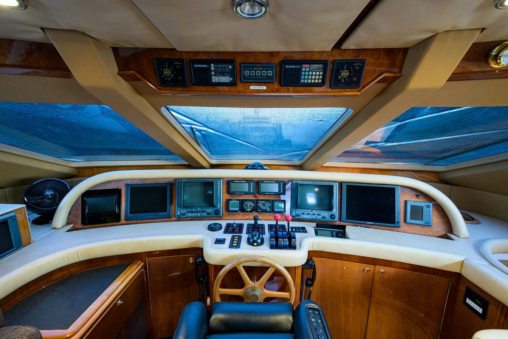 the inside of a vehicle aboard MY DESTINY Yacht for Sale