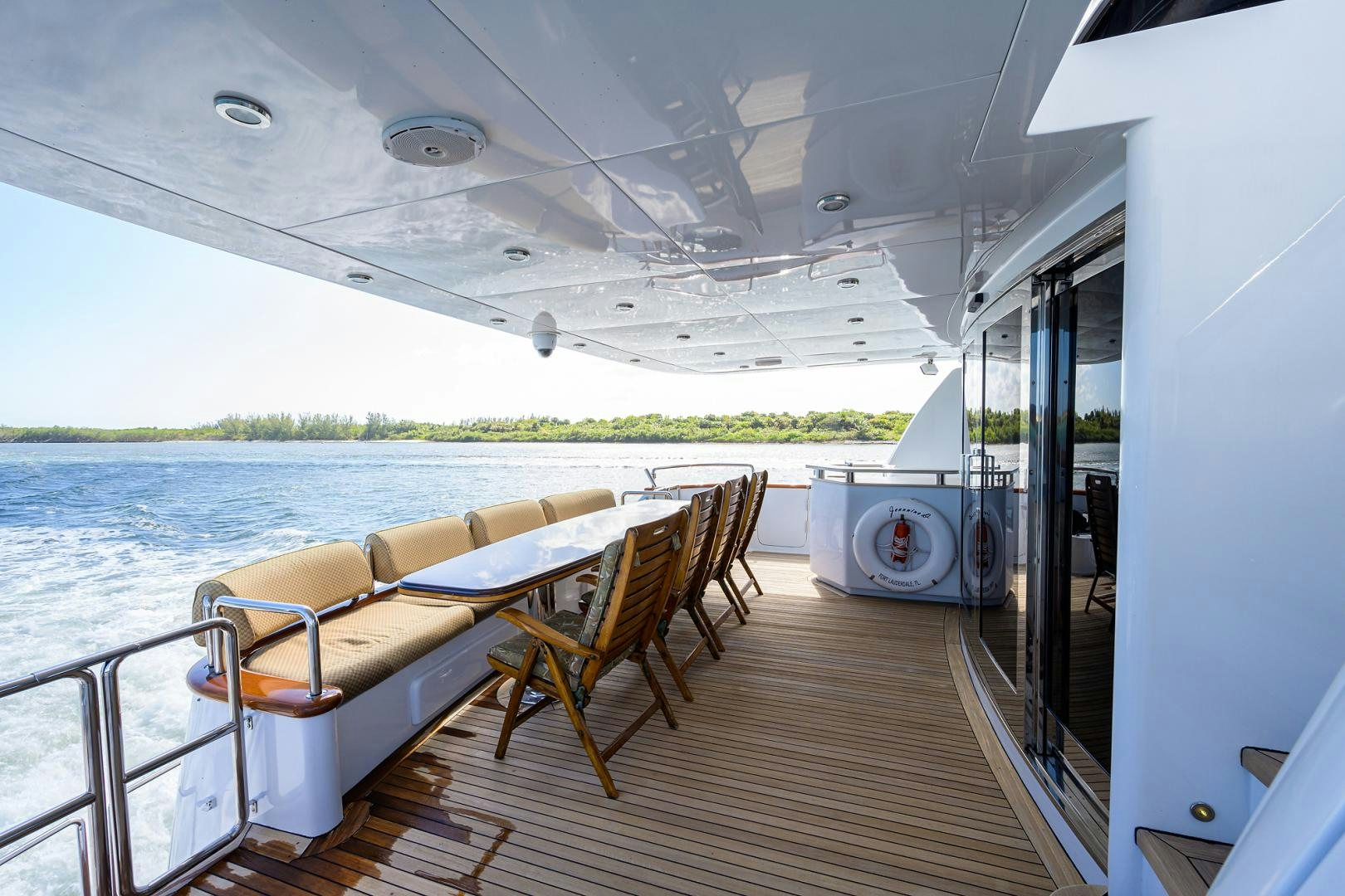 a boat on the water aboard MY DESTINY Yacht for Sale